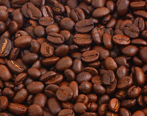 roasted coffee beans, can be used as a background