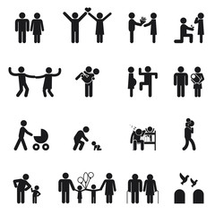 Vector family icons
