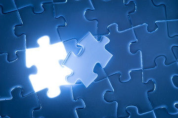 Obraz premium Jigsaw business success