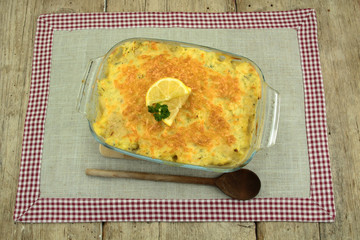gratin de poissons