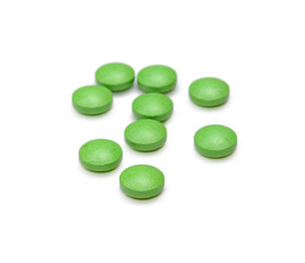pills isolated on white background