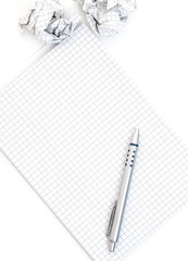 Notepad and pen concept