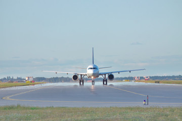 Jet on the runway