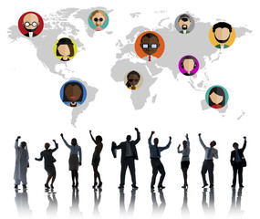 Global Community World Social Networking Connection Concept