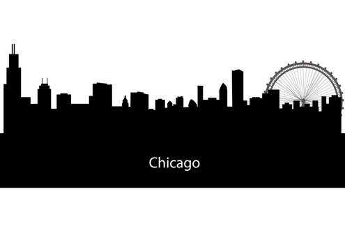 silhouette chicago city
