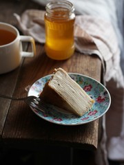 Торт, блины, слоеный, сладкий