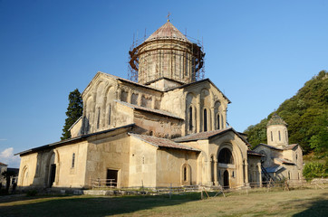 Fototapeta na wymiar Main church in Gelati Monastery near Kutaisi, Georgia,unesco