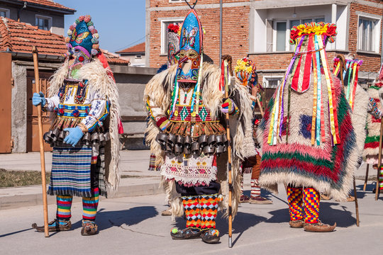 Colorful costumes and masks