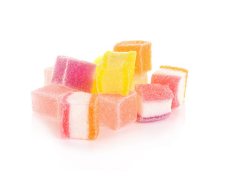 Colorful candy isolated on white background