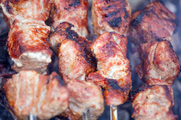 Hot Pork Kebabs with Smoke