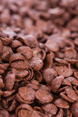Chocolate cornklakes background