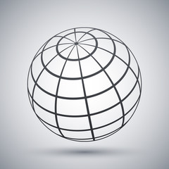 Vector global communications icon