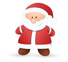 Very Cute Santa - Christmas Vector Illustration