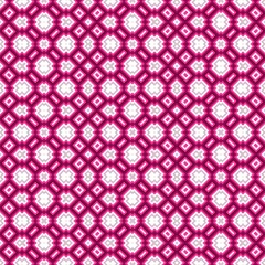 Geometrical pattern in pink and white