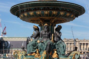 Fountain at the Place de la Concorde, Paris, France