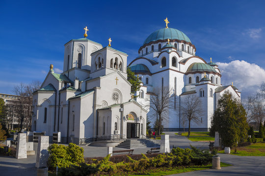 St. Sava Cathedral in Belgrade, Capital city of Serbia
