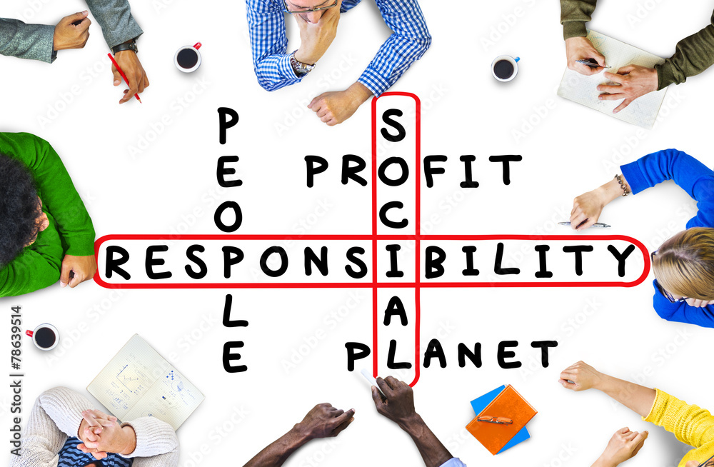 Sticker Social Responsibility Reliability Dependability Ethics Concept - Stickers