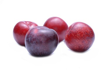 Sweet plum isolated on white background