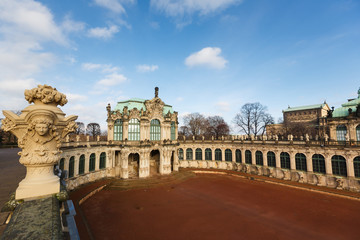 Fototapeta na wymiar View of Zwinger, Dresden
