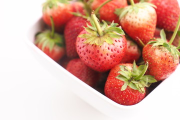 strawberry on white background