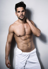 Fototapeta premium handsome young bodybuilder