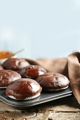 Tasty homemade chocolate muffins