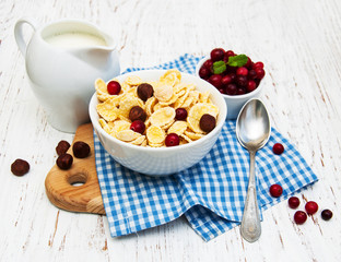 cornflakes with milk