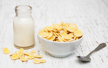 Cornflakes with milk