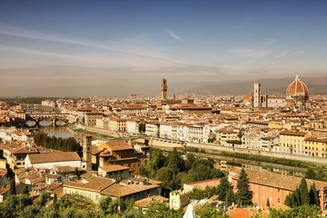 Fototapeta na wymiar Florence, Italy - filtered colors