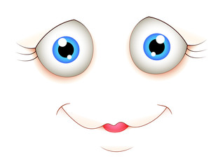 Cute Cartoon Face Expression