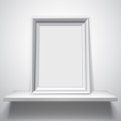 Blank White Picture Frame