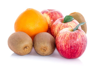 Naklejka na ściany i meble fruit pear, apple, kiwi, orange