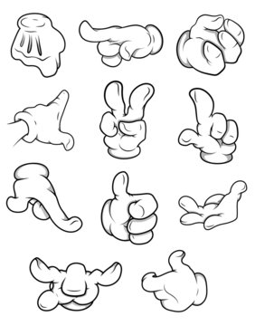 Cartoon Hand Illustrations