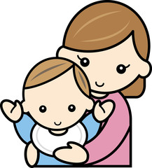 赤ちゃんとママ