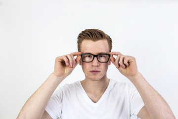 cute teenage boy with red hair