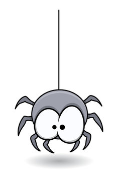 Funny Spider - Halloween Vector Illustration