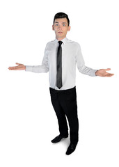 Business man  looking confused