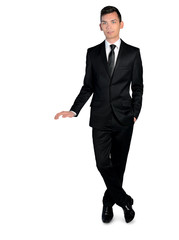 Business man presenting something