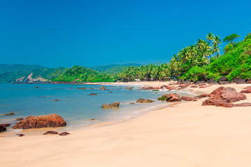 Blue Lagoon on a tropical island