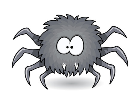 Hunter Spider - Halloween Vector Illustration