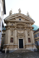 Fototapeta na wymiar St. Catherine church and Mausoleum of Ferdinand II,Graz,Austria