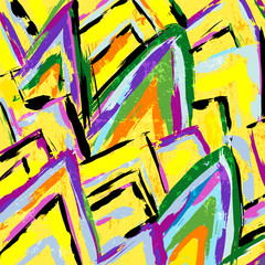 abstract background composition, with strokes and splashes, zigz