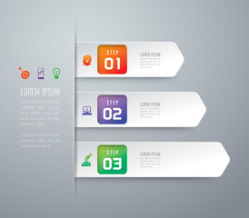 Abstract 3D digital illustration Infographic.