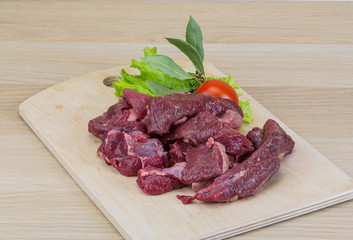 Raw venison