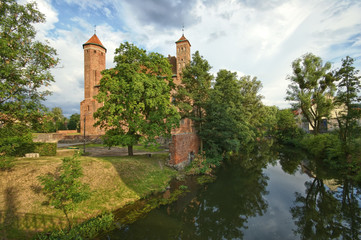 Fototapeta na wymiar Castle in Lidzbark Warminski