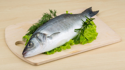 Raw seabass