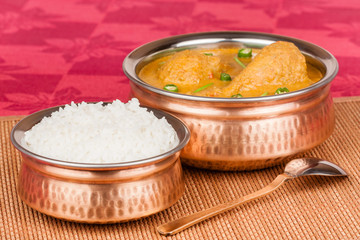 Indian Chicken Curry with Rice