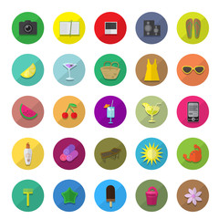 Flat Icons Set: Vector Illustration, Graphic Design. Collection Of Colorful Icons. For Web, Websites, Print, Presentation Templates, Promotional, Mobile Applications And Promotional Materials