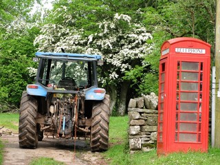 tractor in countryside