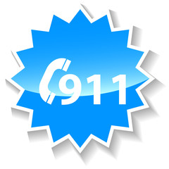 Rescue blue icon